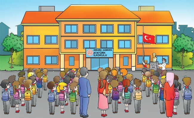Okul zamanı İstiklal Marşı eşliğinde bayrak çekme töreninde bayrağımızı göğe çektin mi hiç?