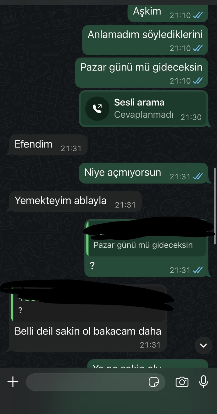 Benimle zorla mi konuşuyor bana mi öyle geliyor?