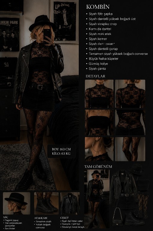 Bu kombin sizce ne kadar gotik duruyor, yüzde kaç gotik dersiniz?