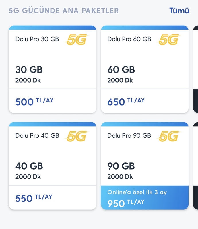 Siz olsanız Turkcell için hangi tarifeden devam ederdiniz?