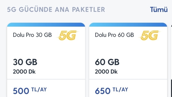 Siz olsanız Turkcell için hangi tarifeden devam ederdiniz?