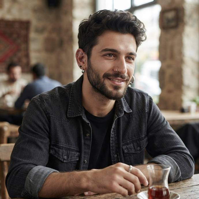Sizce küpe ya da piercing takan erkek itici mi?