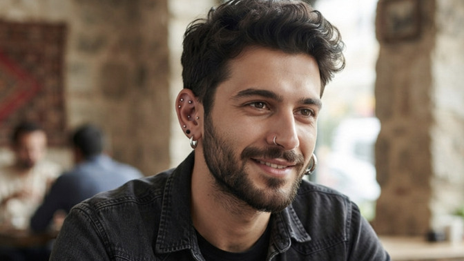 Sizce küpe ya da piercing takan erkek itici mi?