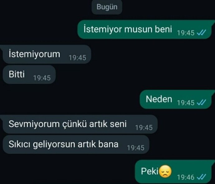 Kırgın olduğunuzda kullandığınız kelimeler nelerdir?