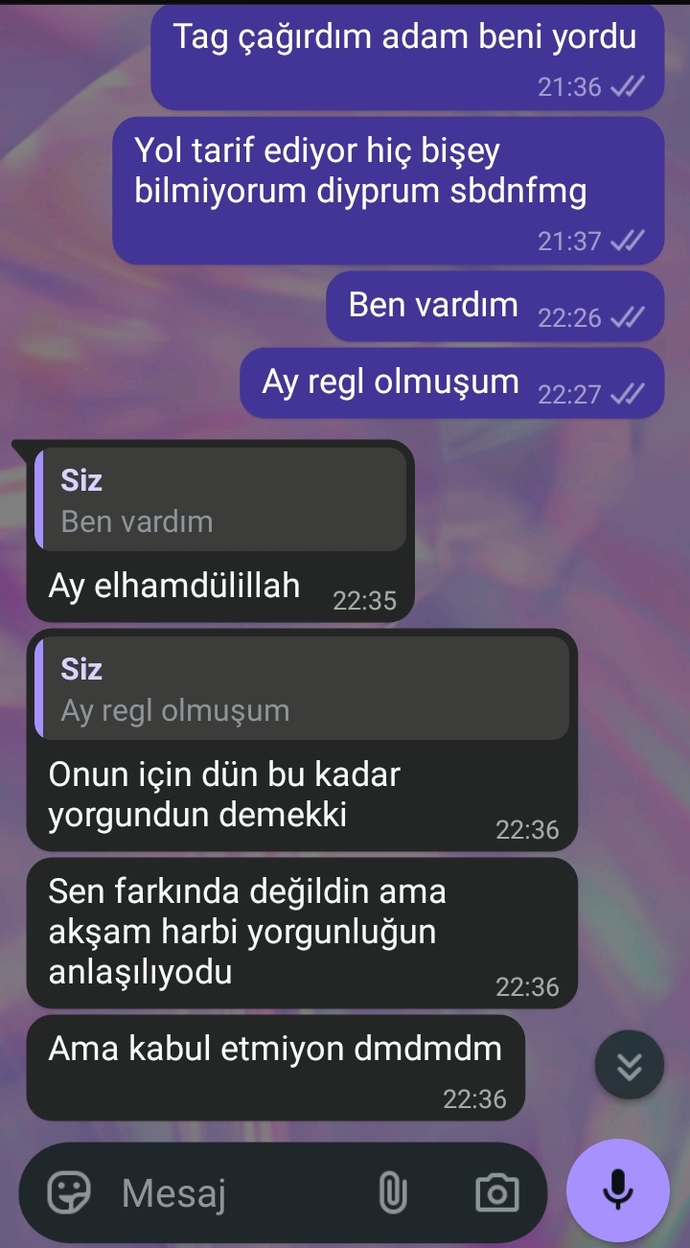 Benim dışımda herkes anlamış bu arada shdjfkgl ben de sinyal atmışım fark etmeden 🤦🏼♀️😂