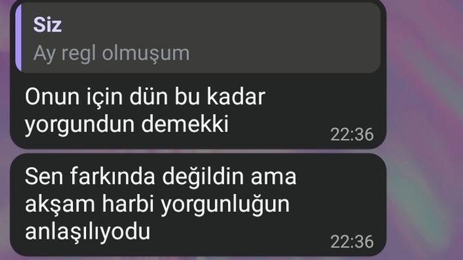 Regl ağrısı regl açlığı regl yorgunluğu bunları hissedenler var mııı?