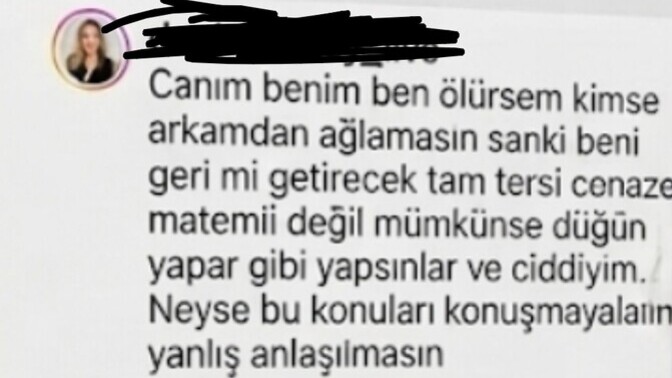 Fenomen MFBH22’nin ölürsem kimse ağlamasın, cenazemi düğün gibi yapın sözü sizce ne anlama geliyor?