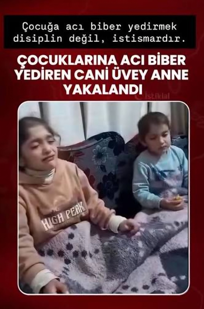 Üvey anne çocuklarına zorla acı biber yedirdi.. Tüm üvey anne babalar boyle mi 😔😪?