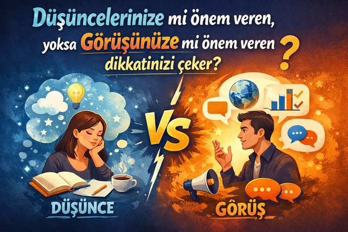 Düşüncelerinize mi önem veren, yoksa görüşünüze mi önem veren dikkatinizi çeker?
