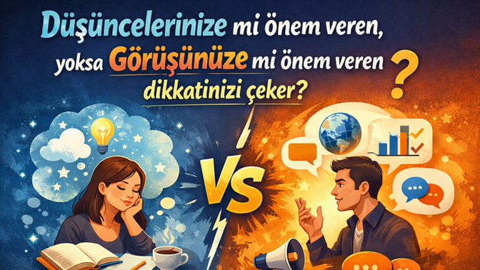 Düşüncelerinize mi önem veren, yoksa görüşünüze mi önem veren dikkatinizi çeker?
