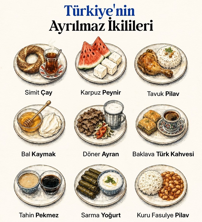 Yemekte ayrılmaz ikili hangileri?