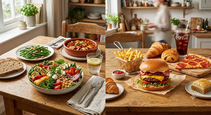 En çok sebze mi tüketiyorsunuz yoksa hamur işi ve fastfood mu?