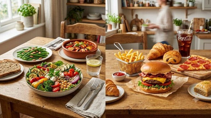 En çok sebze mi tüketiyorsunuz yoksa hamur işi ve fastfood mu?
