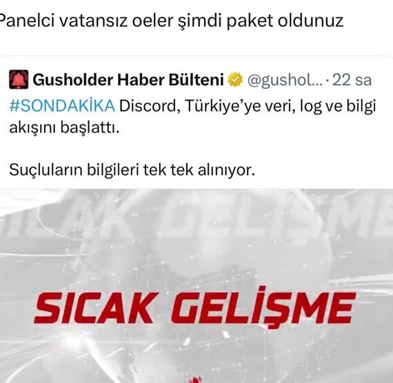 Panel kulananlar size çok güzel bir haberim var?