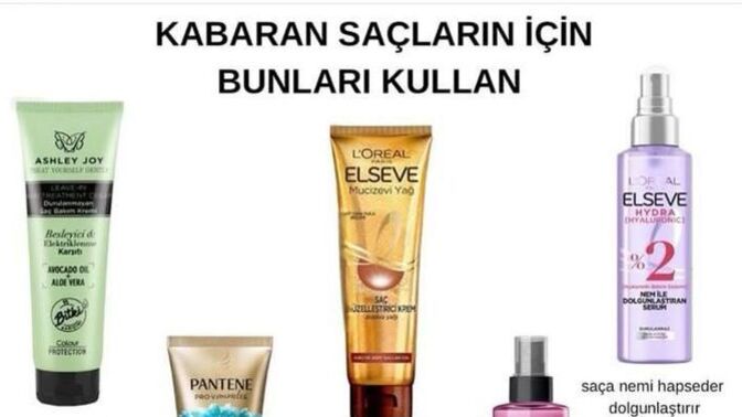 Kabaran saçlar için hangi ürünleri kullanıyorsunuz?