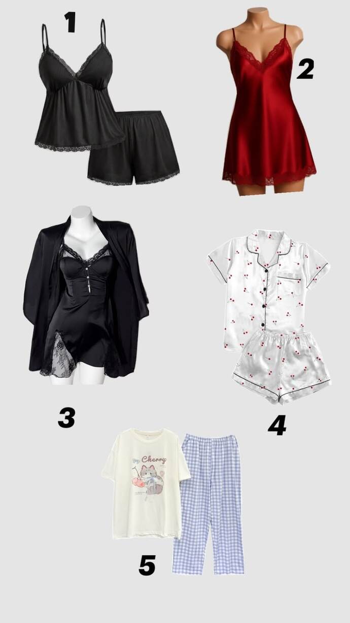 Kızlar hangi numaradaki pijama tercihiniz olurdu?