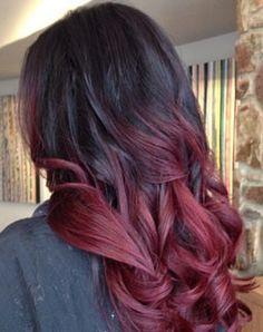 siyah saça ombre