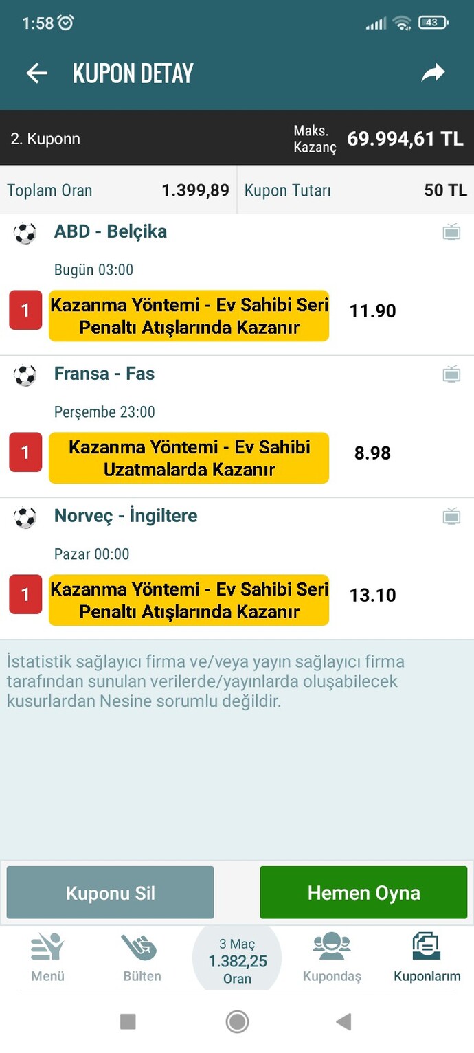 Sizce bu tahminler Tutar mı?