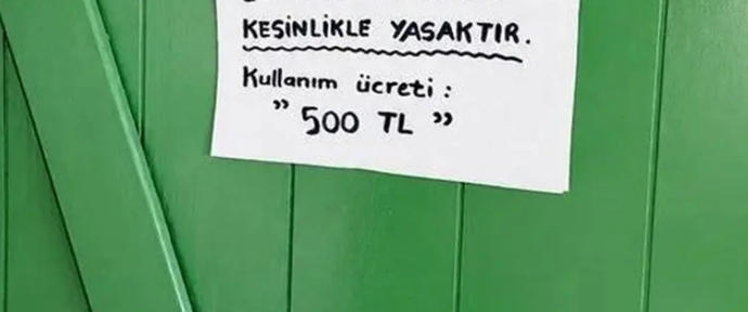 Muğla Akyaka’da tuvalete 500 TL giriş ücreti alan işletme sizce haklı mı?