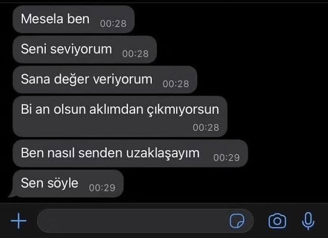 Gece gece kimden ne mesajı gelse mutlu olursunuz?