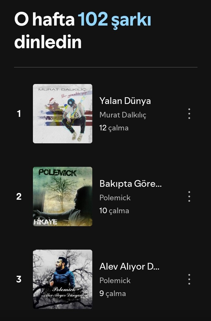 Son zamanlarda dilinizden düşmeyen bir şarkı var mı?