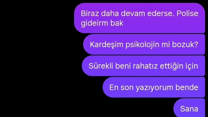 Biri var beni tehtid ediyor napmam lazım?