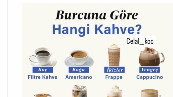 Burcuna göre sana çıkan kahve hangisi, astrolojiye göre kahve zevkin ne?
