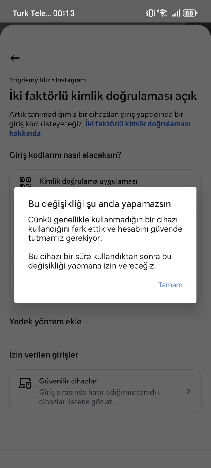 İnstagram hesabıma giremiyorum ne yapmam lazım?