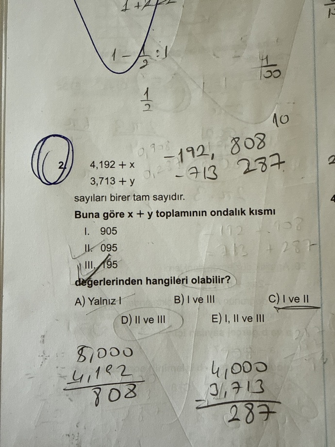 Matematik soruma bakabilir misiniz?