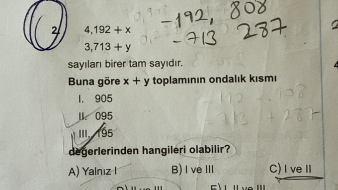 Matematik soruma bakabilir misiniz?