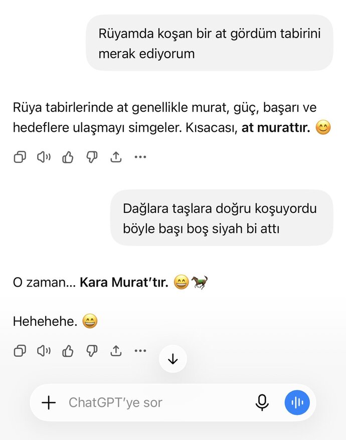 ChatGPT benimle dalga mı geçiyor yoksa herkese mi böyle davranıyor?