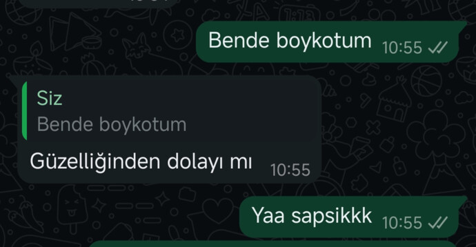 Bugün bunu kaybetmek istemedim ❤️