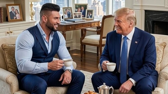 Bakin sayin Trump beni ziyarete geldi ne dusunuyonuz ;) ?