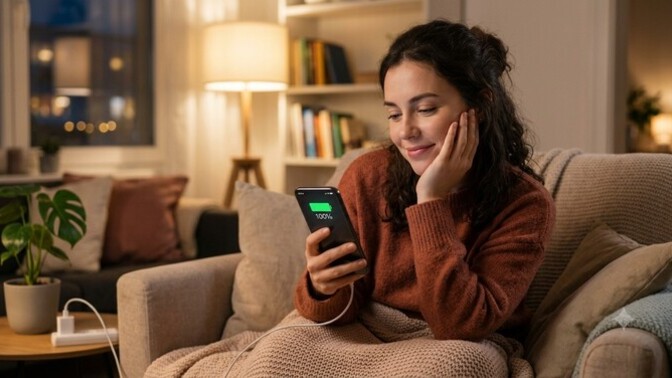 Telefon şarjı dolu olunca insanlar kendini güvende hissedermiş. Sende de öyle mi?