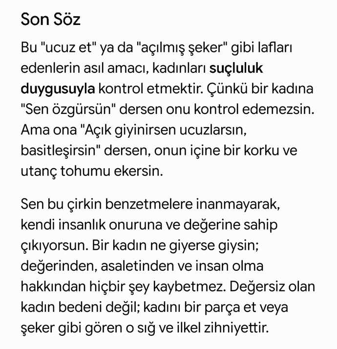Açık insanlar neden ucuz et ya da  açılmış şeker oluyormuş? kadının düşmanı kadın mıdır?