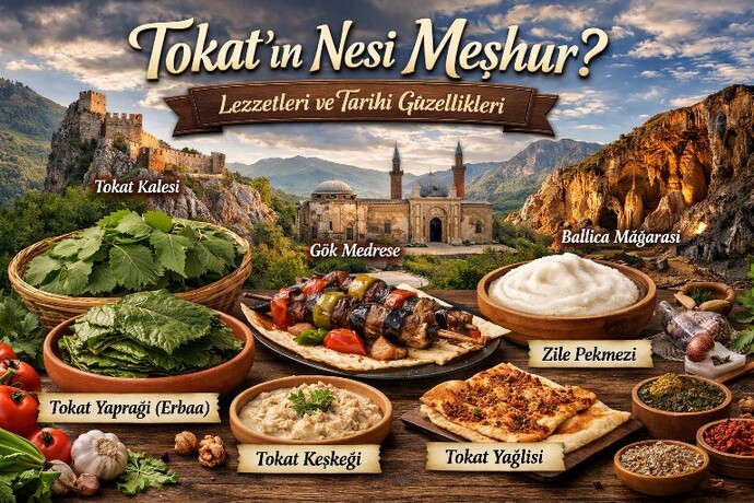 Tokat deyince aklınıza gerçekten ne geliyor, sadece tokat kebabı mı yoksa Zile pekmezi, Ballıca Mağarası, Niksar cevizi gibi yerel lezzetler mi?