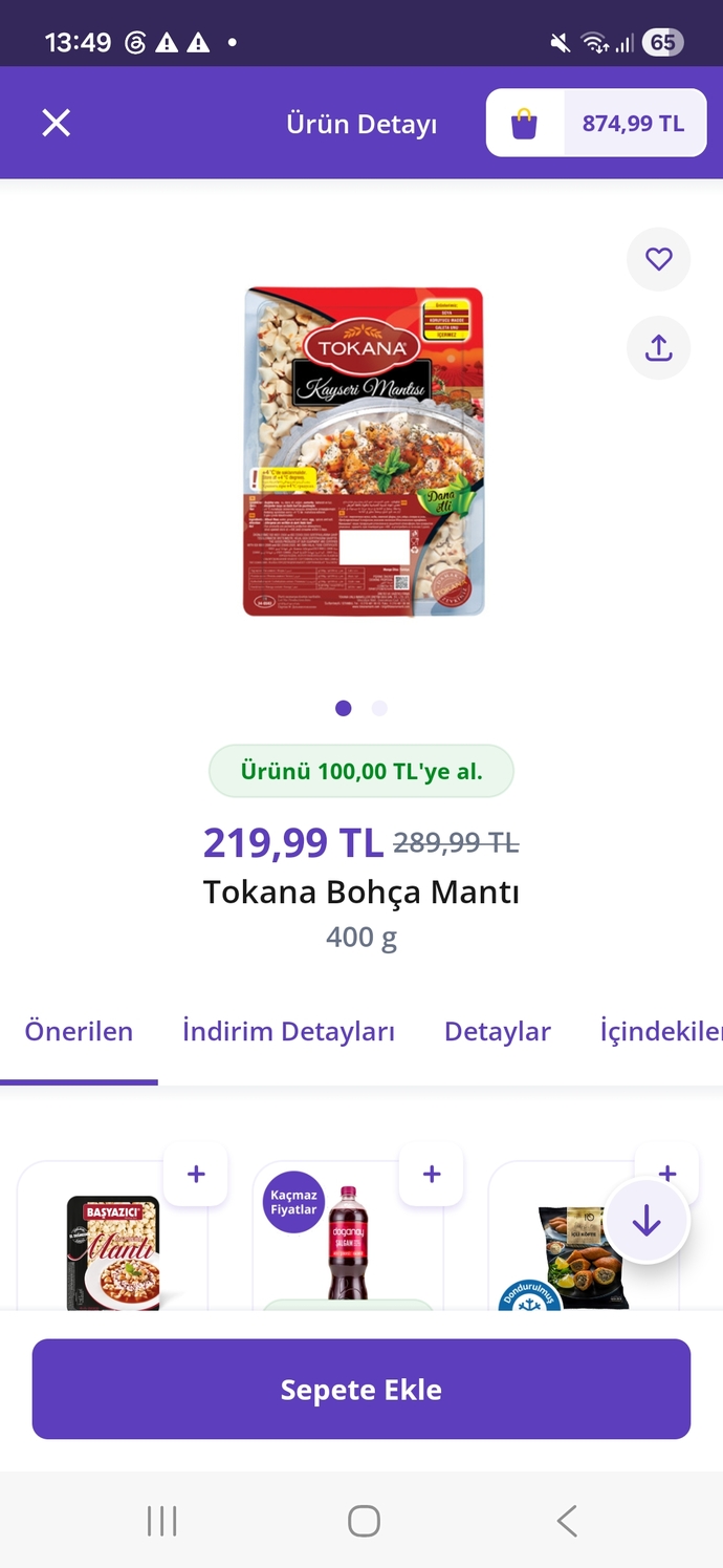 100 TL’ye 400 gr mantı alınır mı yoksa gerçekten çok mu pahalı?