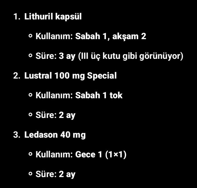 Bu ilaçlari kullanan var mı?