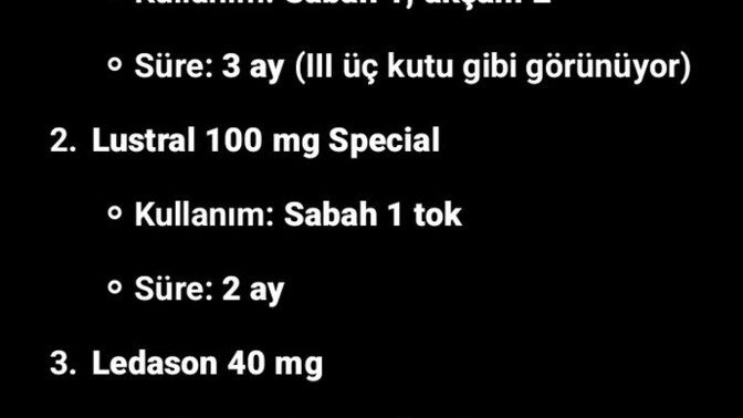 Bu ilaçlari kullanan var mı?
