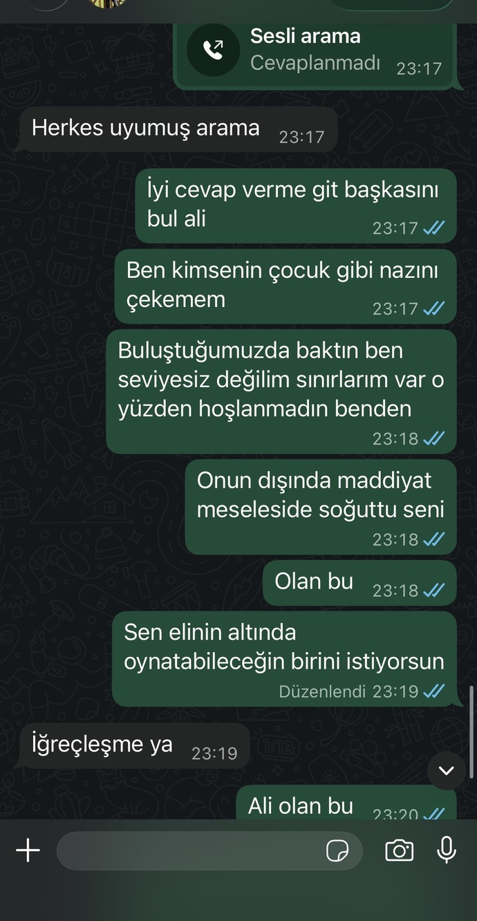 Sizce ayrılmak mi istiyor?