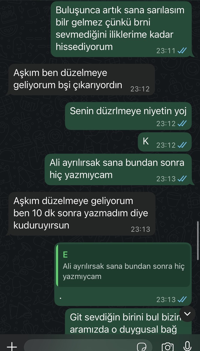 Sizce ayrılmak mi istiyor?