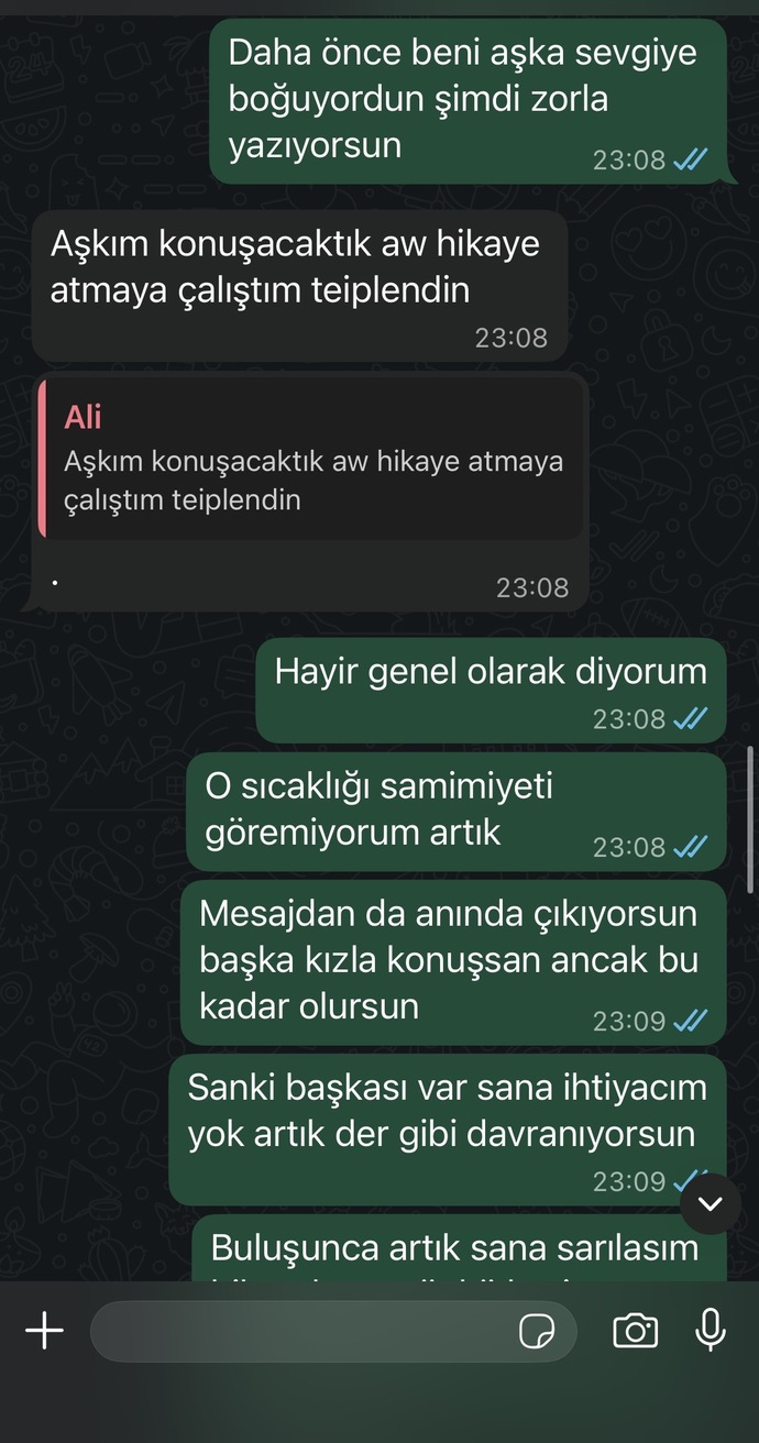 Sizce ayrılmak mi istiyor?
