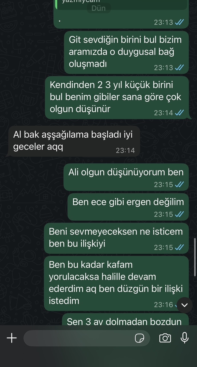 Sizce ayrılmak mi istiyor?