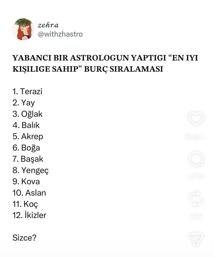 Kaçıncı sıradasın?