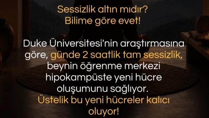 🙇‍♀️ Söz gümüş sükut altındır demediler mi. Bak bilimde onay vermiş?