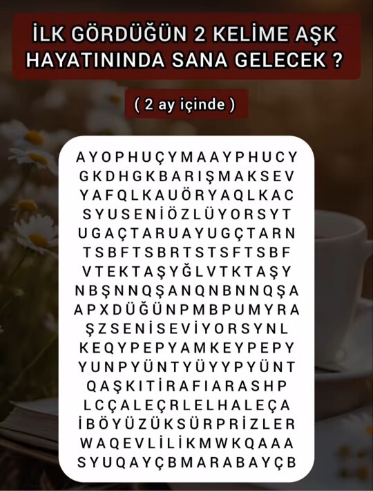 Size ne çıktı aşk kuşları?