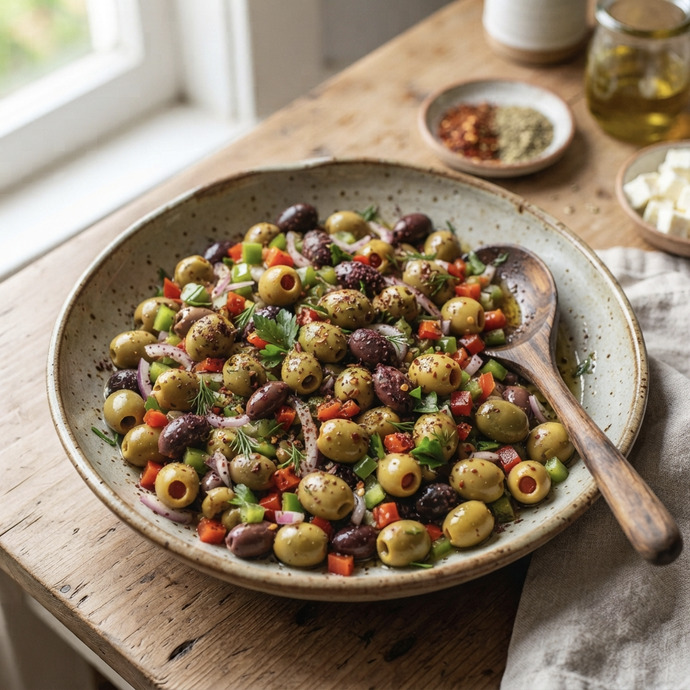 Sizce zeytin salatası diyet sofralarının yıldızlarından biri olabilir mi?