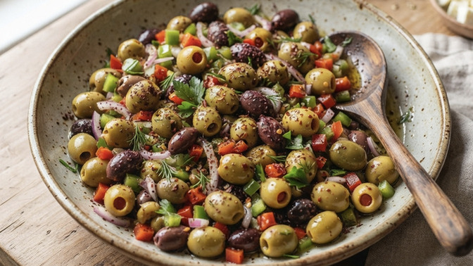 Sizce zeytin salatası diyet sofralarının yıldızlarından biri olabilir mi?