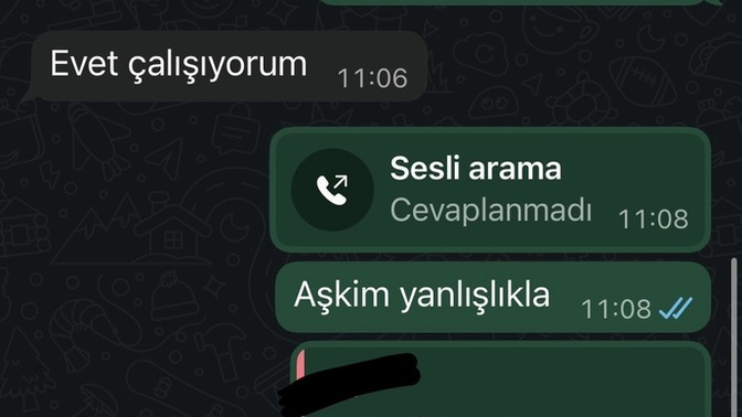 Sevgilim gün içinde çok az yazmamış mi sizce çok ilgisiz?