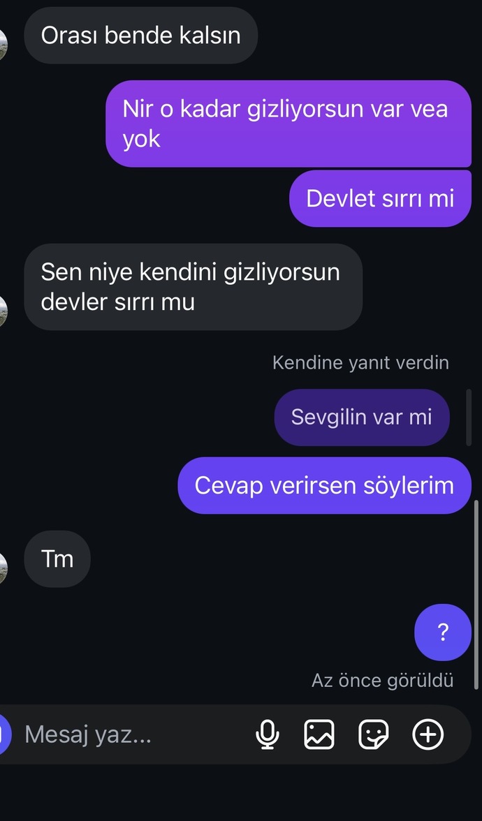 Erkek arkadaşıma fakeden yazdım sevgilisi olduğunu neden söylemiyor sizce?
